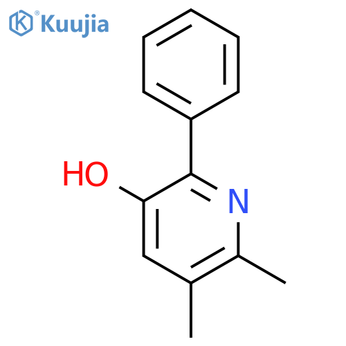 3-Pyridinol, 5,6-dimethyl-2-phenyl- structure