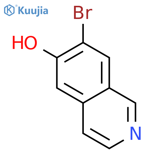 6-Isoquinolinol, 7-bromo- structure