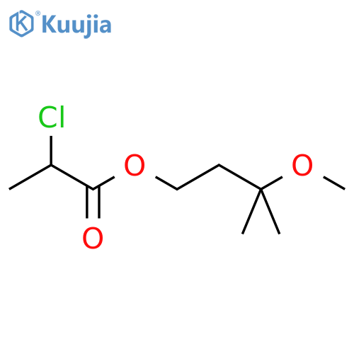PROPANOIC ACID, 2-CHLORO-, 3-METHOXY-3-METHYLBUTYL ESTER structure