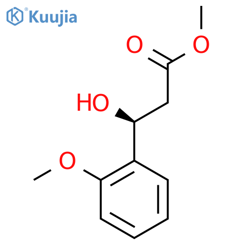 methyl (3S)-3-hydroxy-3-(2-methoxyphenyl)propanoate structure