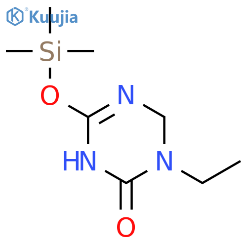 1,3,5-Triazin-2(1H)-one, 1-ethyl-3,6-dihydro-4-[(trimethylsilyl)oxy]- structure