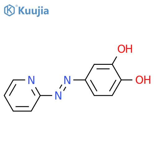 1,2-Benzenediol, 4-(2-pyridinylazo)- structure