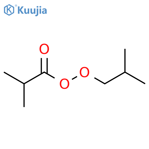 Propaneperoxoic acid, 2-methyl-, 2-methylpropyl ester structure