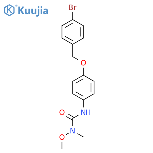 UREA, N'-[4-[(4-BROMOPHENYL)METHOXY]PHENYL]-N-METHOXY-N-METHYL- structure