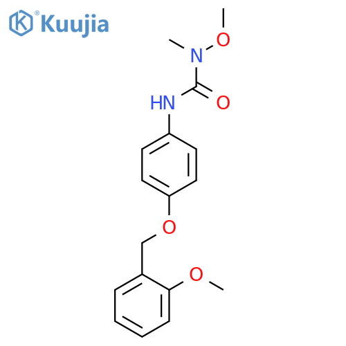 UREA, N-METHOXY-N'-[4-[(2-METHOXYPHENYL)METHOXY]PHENYL]-N-METHYL- structure