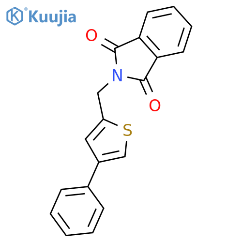 1H-Isoindole-1,3(2H)-dione, 2-[(4-phenyl-2-thienyl)methyl]- structure