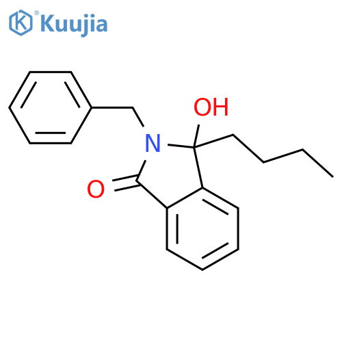 1H-Isoindol-1-one, 3-butyl-2,3-dihydro-3-hydroxy-2-(phenylmethyl)- structure
