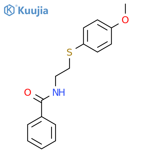 Benzamide, N-[2-[(4-methoxyphenyl)thio]ethyl]- structure