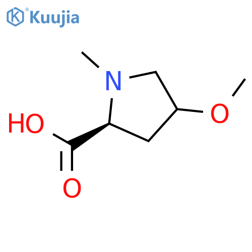 4-methoxy-1-methylpyrrolidine-2-carboxylic acid structure