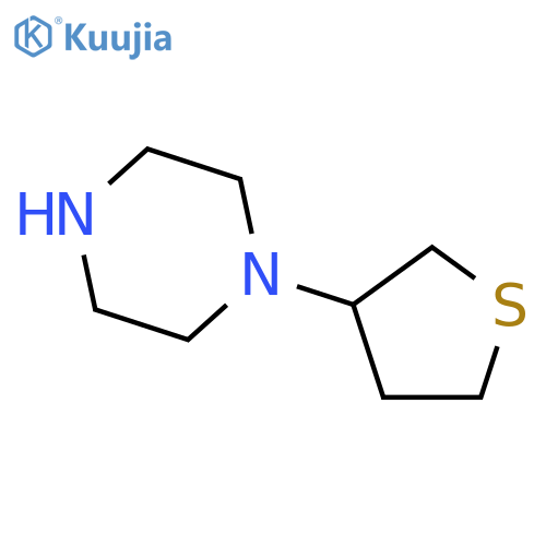 1-(thiolan-3-yl)piperazine structure