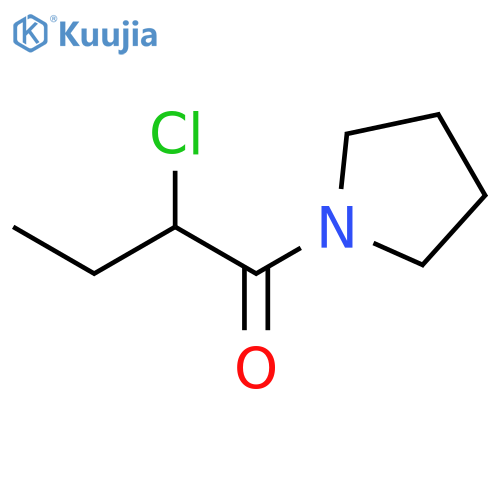 2-chloro-1-(pyrrolidin-1-yl)butan-1-one structure