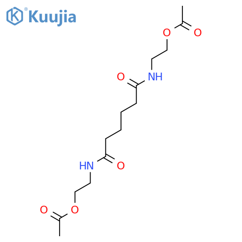 2-[[6-(2-Acetyloxyethylamino)-6-oxohexanoyl]amino]ethyl acetate structure
