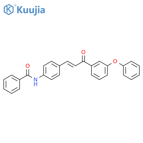 Benzamide, N-[4-[3-oxo-3-(3-phenoxyphenyl)-1-propenyl]phenyl]- structure