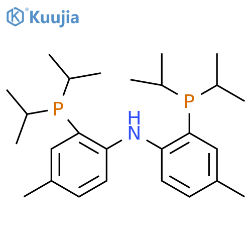 2-Bis(1-methylethyl)phosphino-N-2-bis(1-methylethyl)phosphino-4-methylphenyl-4-methyl-benzenamine structure