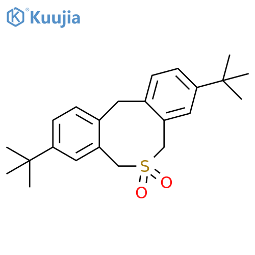 5H-Dibenzo[c,f]thiocin, 3,9-bis(1,1-dimethylethyl)-7,12-dihydro-, 6,6-dioxide structure