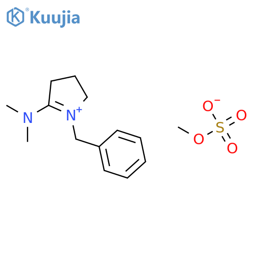 2H-PYRROLIUM, 5-(DIMETHYLAMINO)-3,4-DIHYDRO-1-(PHENYLMETHYL)-, METHYLSULFATE structure