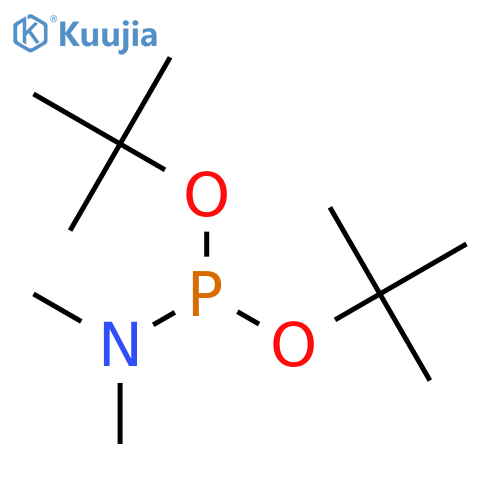 Phosphoramidous acid, dimethyl-, bis(1,1-dimethylethyl) ester structure