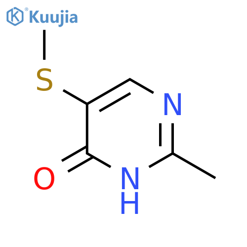 2-Methyl-5-(methylthio)pyrimidin-4-ol structure