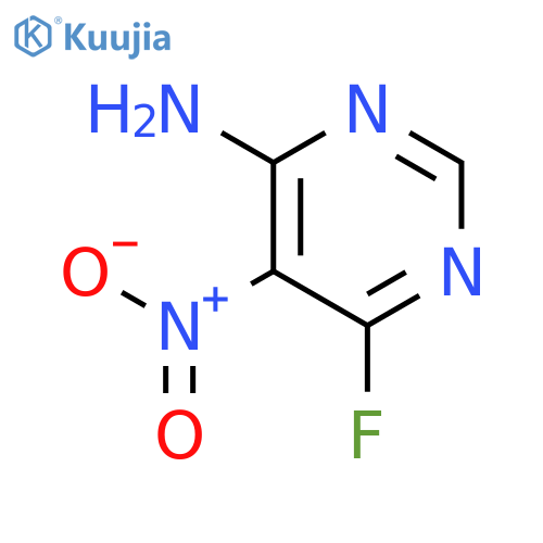 6-fluoro-5-nitropyrimidin-4-amine structure