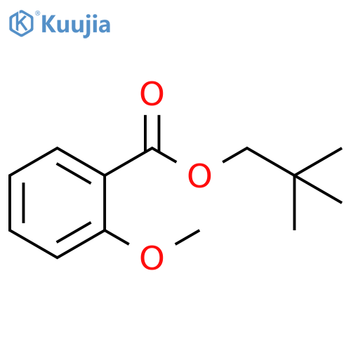 Benzoic acid, 2-methoxy-, 2,2-dimethylpropyl ester structure