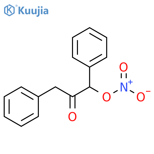 2-Propanone, 1-(nitrooxy)-1,3-diphenyl- structure