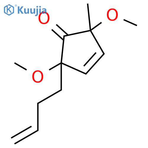 2-(But-3-en-1-yl)-2,5-dimethoxy-5-methylcyclopent-3-en-1-one structure