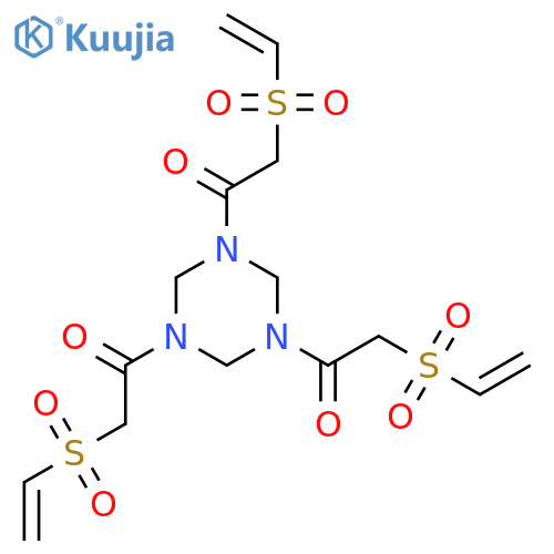 1,3,5-Triazine, 1,3,5-tris[(ethenylsulfonyl)acetyl]hexahydro- structure