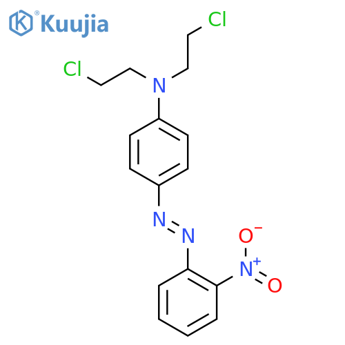 Benzenamine,N,N-bis(2-chloroethyl)-4-[2-(2-nitrophenyl)diazenyl]- structure