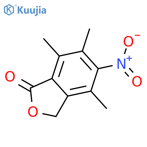 1(3H)-Isobenzofuranone, 4,6,7-trimethyl-5-nitro- structure
