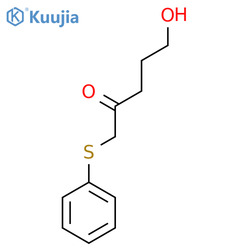 2-Pentanone, 5-hydroxy-1-(phenylthio)- structure