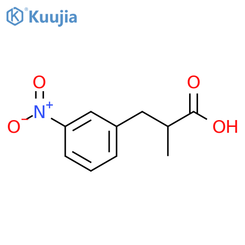 2-methyl-3-(3-nitrophenyl)propanoic acid structure