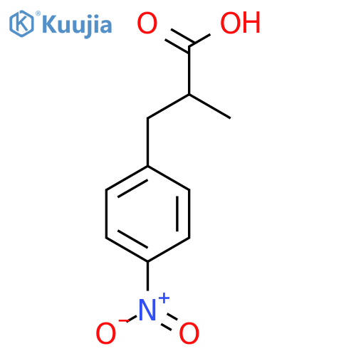2-methyl-3-(4-nitrophenyl)propanoic acid structure