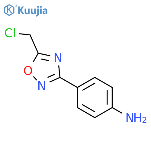4-(5-Chloromethyl-1,2,4oxadiazol-3-yl)-aniline structure