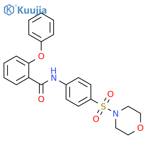 N-[4-(4-morpholinylsulfonyl)phenyl]-2-phenoxybenzamide structure