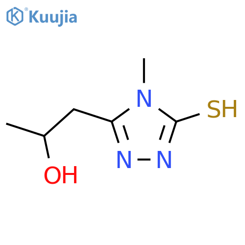 1-(5-Mercapto-4-methyl-4H-1,2,4-triazol-3-yl)propan-2-ol structure
