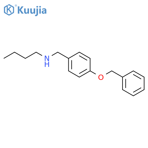 N-[4-(benzyloxy)benzyl]-N-butylamine structure