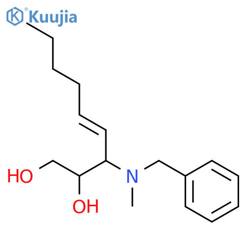 4-Nonene-1,2-diol, 3-[methyl(phenylmethyl)amino]- structure