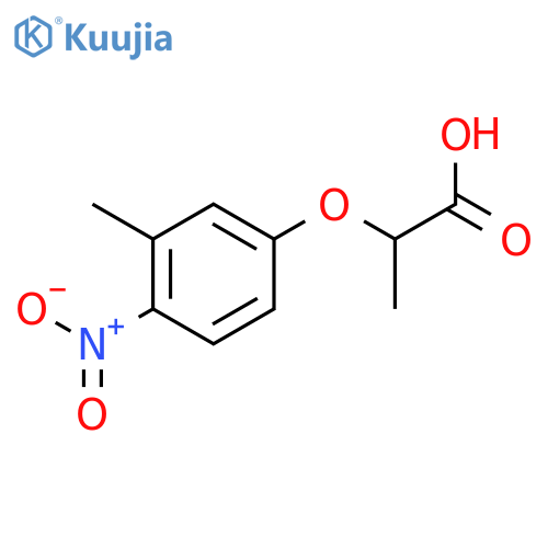2-(3-Methyl-4-nitrophenoxy)propanoic acid structure