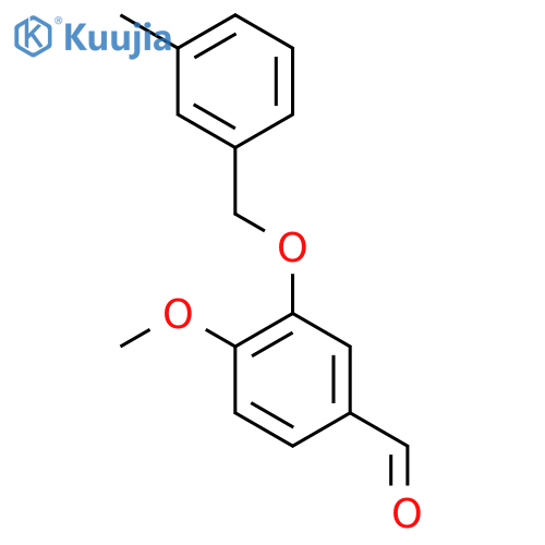 4-Methoxy-3-(3-methylbenzyl)oxybenzaldehyde structure