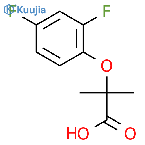 2-(2,4-Difluorophenoxy)-2-methylpropanoic acid structure
