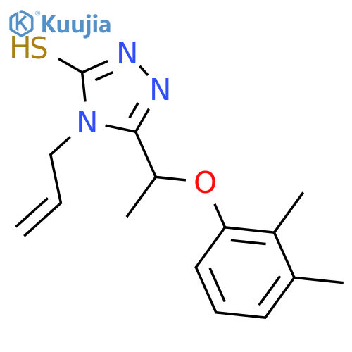 4-Allyl-5-1-(2,3-dimethylphenoxy)ethyl-4H-1,2,4-triazole-3-thiol structure