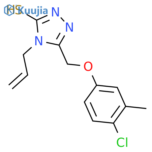 4-Allyl-5-(4-chloro-3-methylphenoxy)methyl-4H-1,2,4-triazole-3-thiol structure