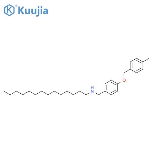 Benzenemethanamine, 4-[(4-methylphenyl)methoxy]-N-tetradecyl- structure