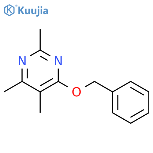 Pyrimidine, 2,4,5-trimethyl-6-(phenylmethoxy)- structure