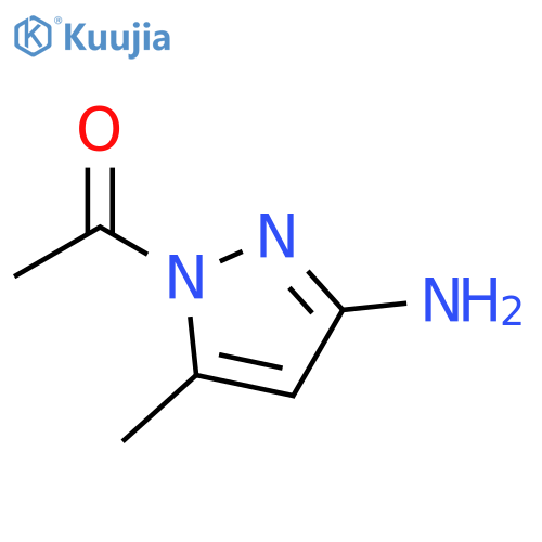 1-(3-amino-5-methyl-1H-pyrazol-1-yl)-Ethanone structure