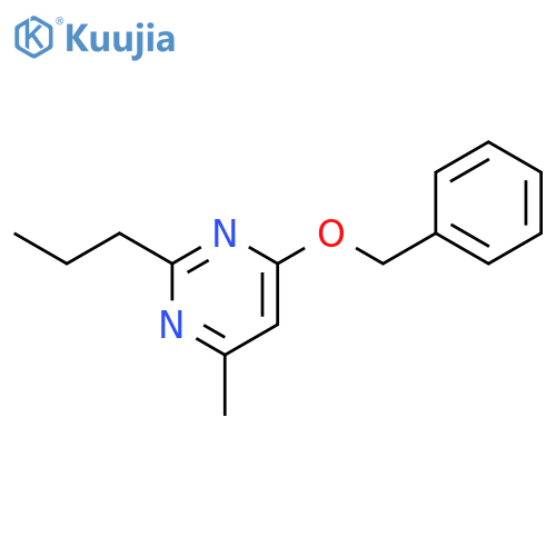 Pyrimidine, 4-methyl-6-(phenylmethoxy)-2-propyl- structure