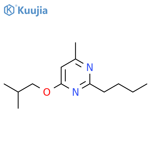 PYRIMIDINE, 2-BUTYL-4-METHYL-6-(2-METHYLPROPOXY)- structure
