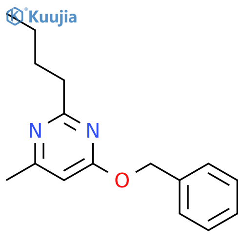 PYRIMIDINE, 2-BUTYL-4-METHYL-6-(PHENYLMETHOXY)- structure