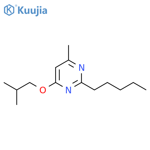 PYRIMIDINE, 4-METHYL-6-(2-METHYLPROPOXY)-2-PENTYL- structure