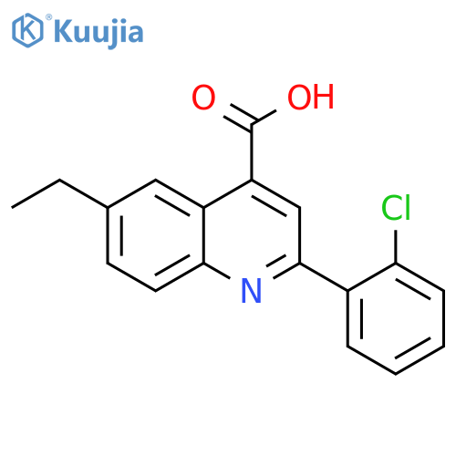 2-(2-Chlorophenyl)-6-ethylquinoline-4-carboxylic Acid structure